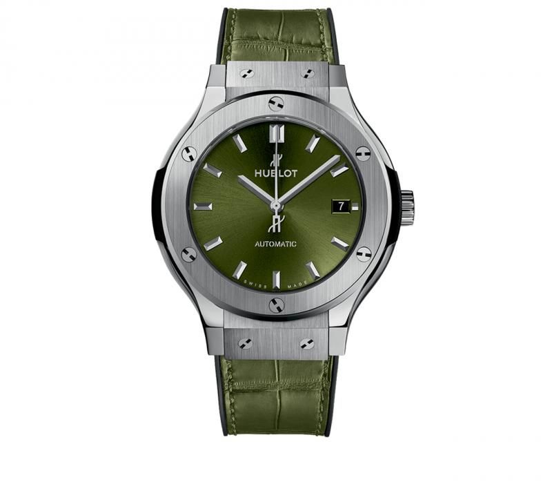 Часы Hublot Classic Fusion Titanium Green