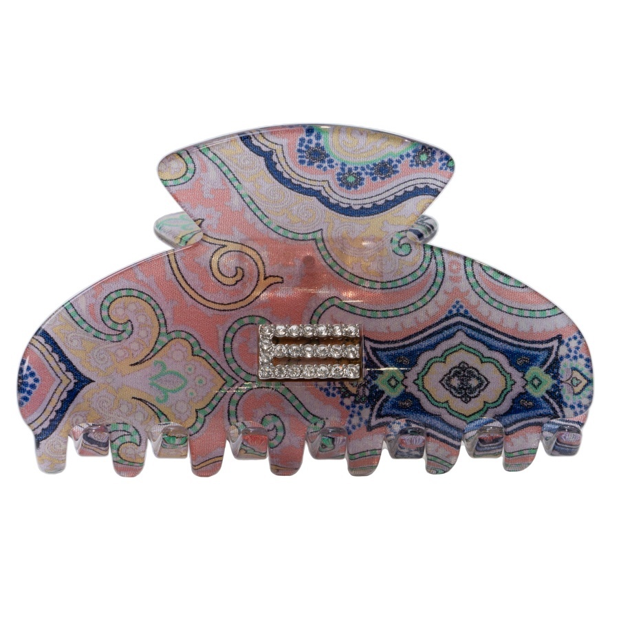 Заколка-краб с логотипом ETRO