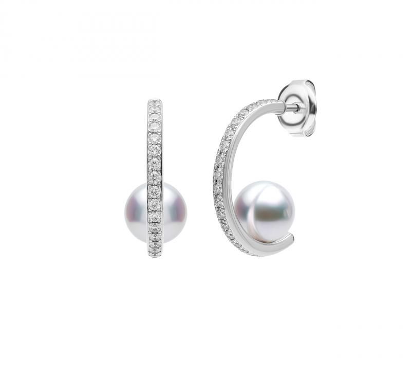 Серьги Mikimoto Classic