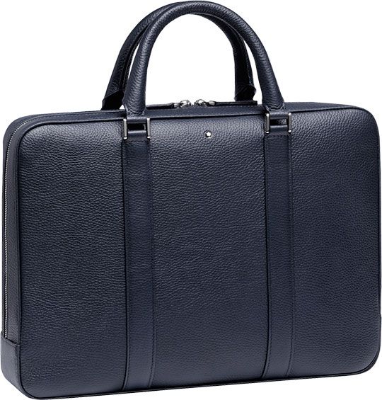 Сумка д/док-тов MST Soft grain тонк син Montblanc