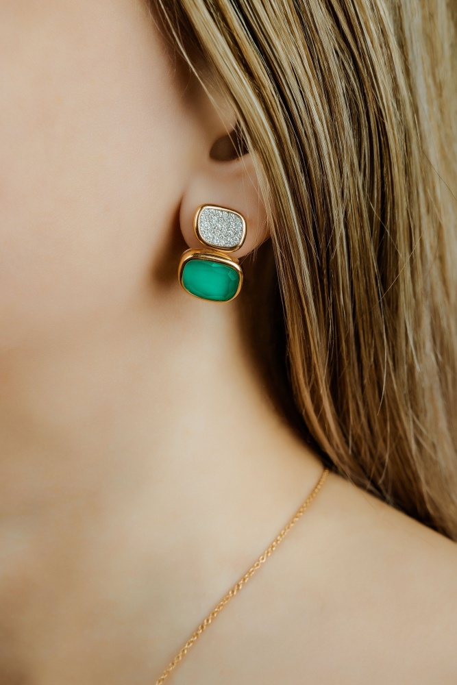 Серьги Roberto Coin Black Jade Серьги Roberto Coin Black Jade коллекция 2022-2023