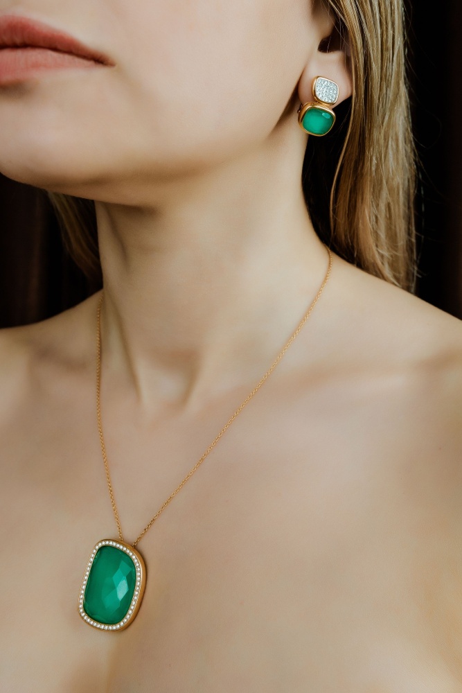 Серьги Roberto Coin Black Jade Серьги Roberto Coin Black Jade коллекция 2022-2023