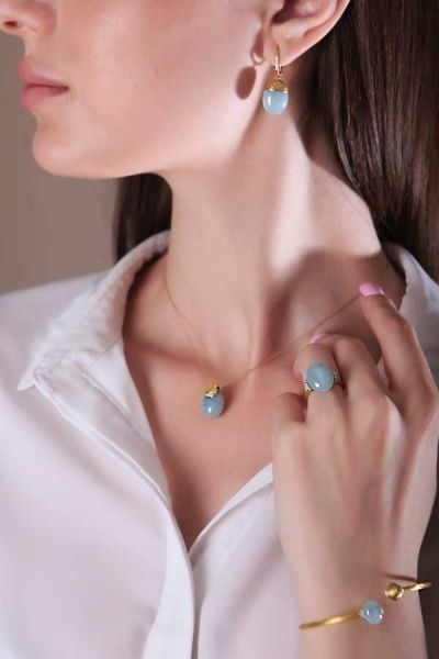 Кольцо Nanis Dancing in the rain Aquamarine коллекция 2022-2026